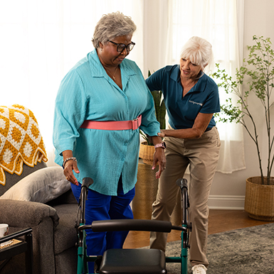 Image illustrating long-distance caregiving support and connection.