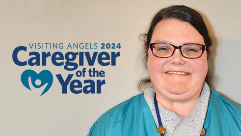 2024 Visiting Angels Caregiver of the Year recipient, Michele Kaiser.